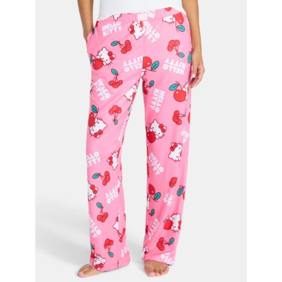 Hello Kitty Women's and Women's Plus Sleep Pants with Pockets, 32" Inseam, Sizes - Picture 2 of 3